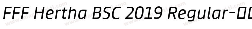 FFF Hertha BSC 2019 Regular字体转换